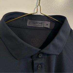 G/FORE Men's Black Polo Shirt Medium w/logo